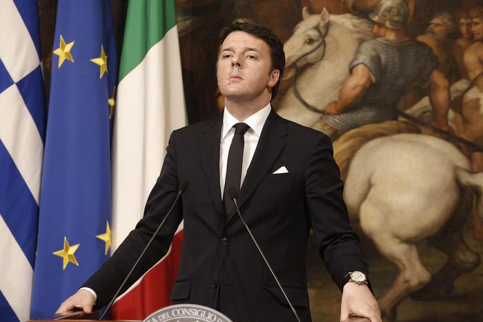 Italian Premier Matteo Renzi meets Greek Prime Minister Alexis Tsipras